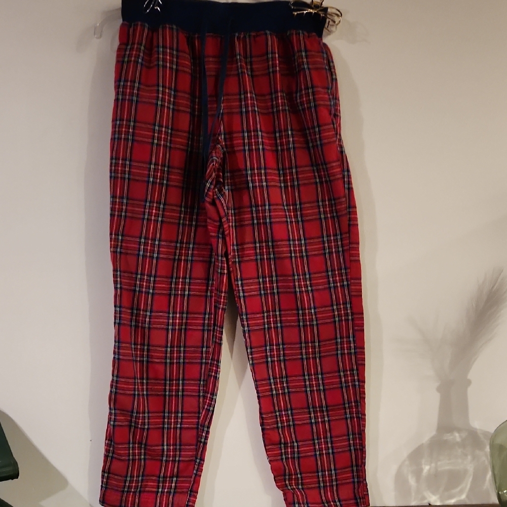 L.L. Bean Red Plaid Pajama Pants